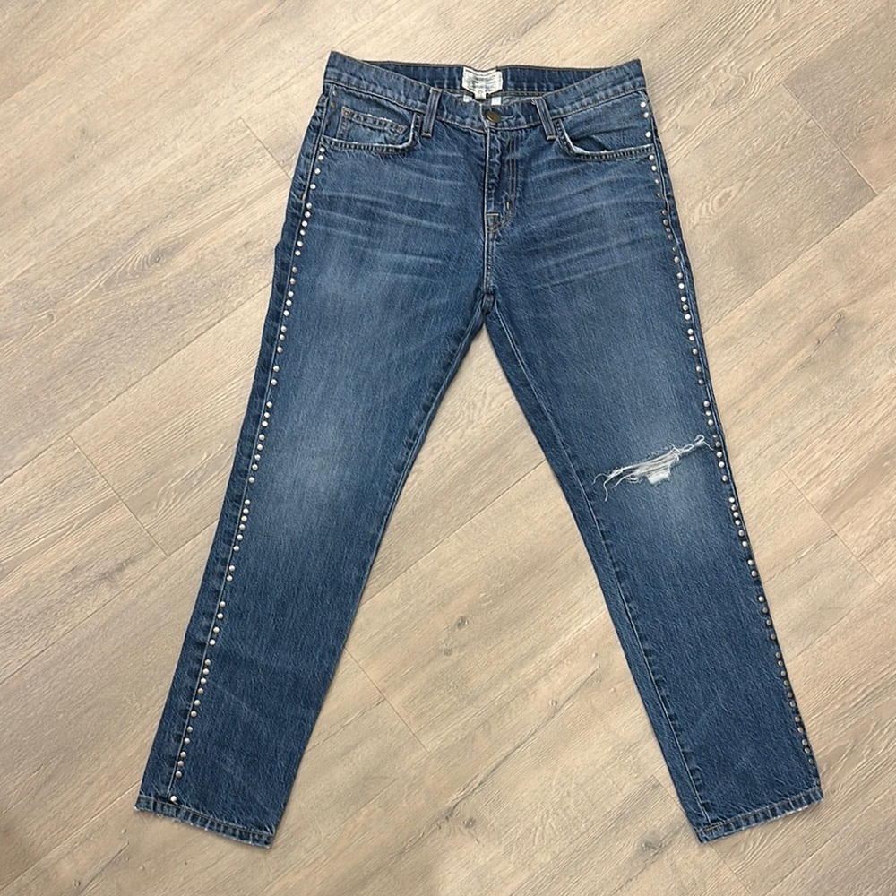 Current Elliot Studded Blue Denim Jeans